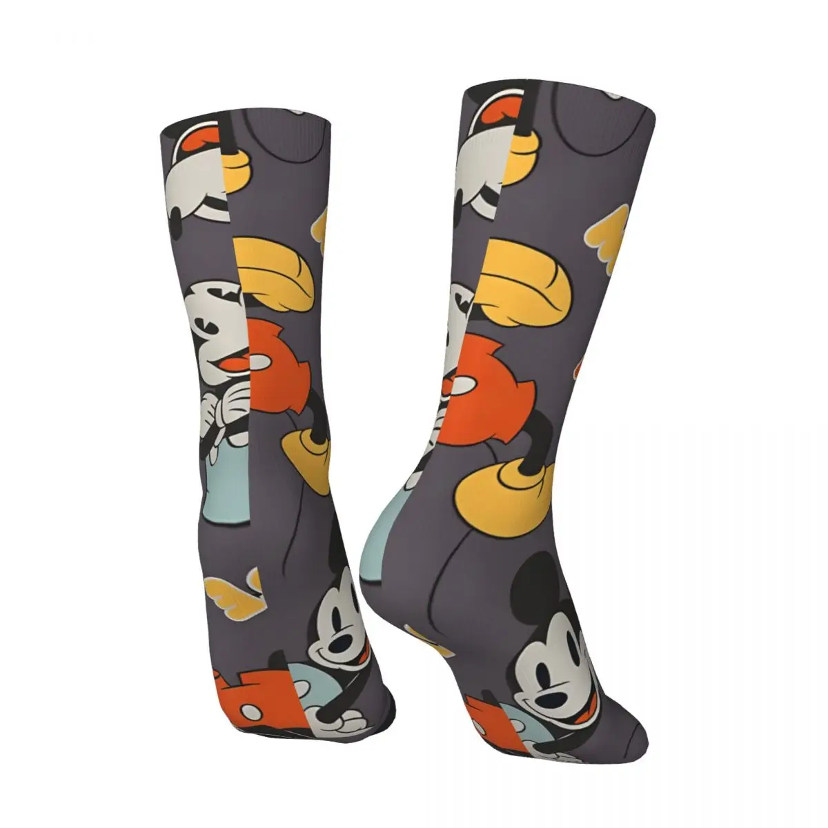 Happy Funny FUNNY Vintage Harajuku Disney Mickey Mouse Hip Hop Novelty Casual Crew Crazy Sock