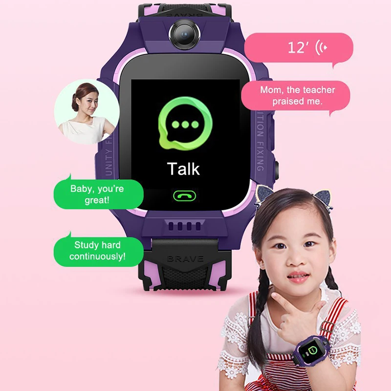 Children\'s Smart Watch SOS Phone Watch For Kids Gift Waterproof Location Tracker Video Call Flashlight Sports Kids Smartwatch