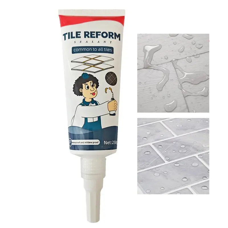 

Tile Grout Repair White Tile Grout Filler Waterproof Grout Filler Repairs Renews Tube Restores And Renews Grout Lines Bathrooms