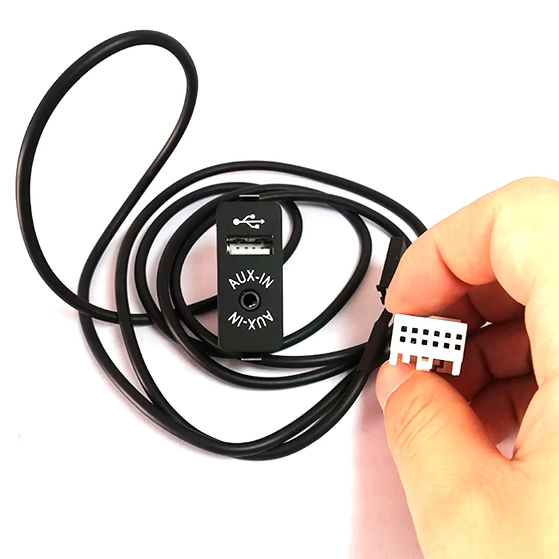Aux USB Socket Car Radio Audio Adapter Cable For BMW E60 E63 E64 E66 E81 E82 E70 E90