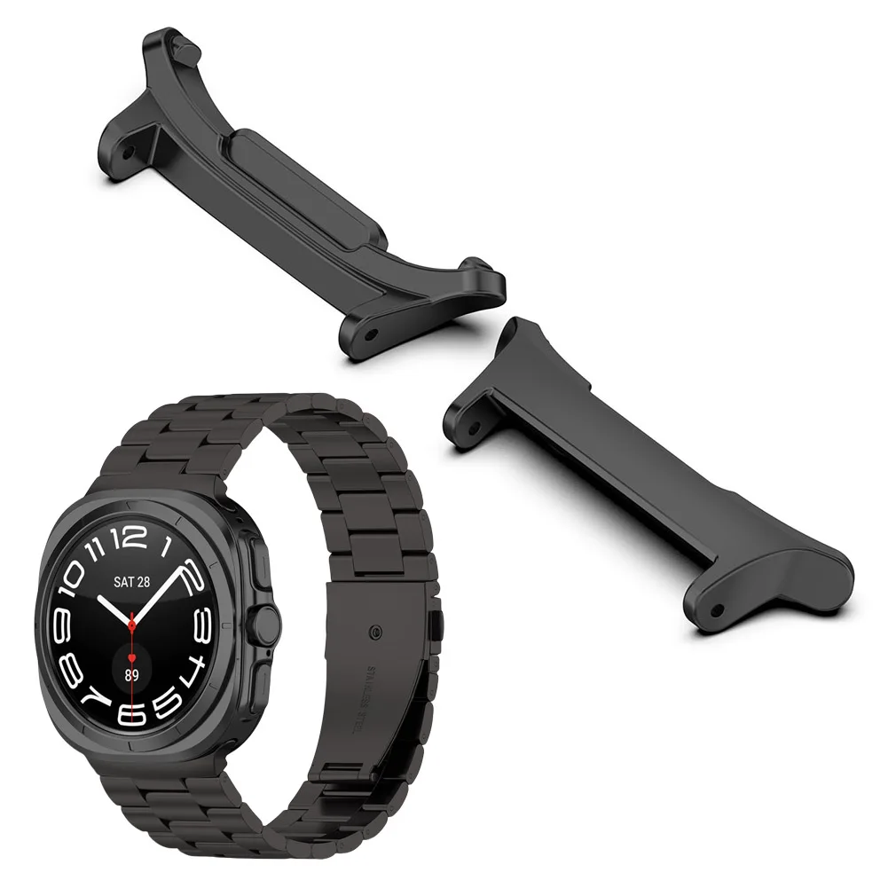 1 Pair Adapter Bracelet Quick Fit Metal Connector Zinc Alloy Connection Adapter for Samsung Galaxy Watch 7 Ultra 47mm Connector