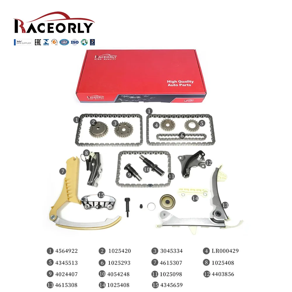 RACEORLY Timing Kit For Land Rover DISCOVERY LR4 10-11 LR3 02-09 4.0L V6 406PN