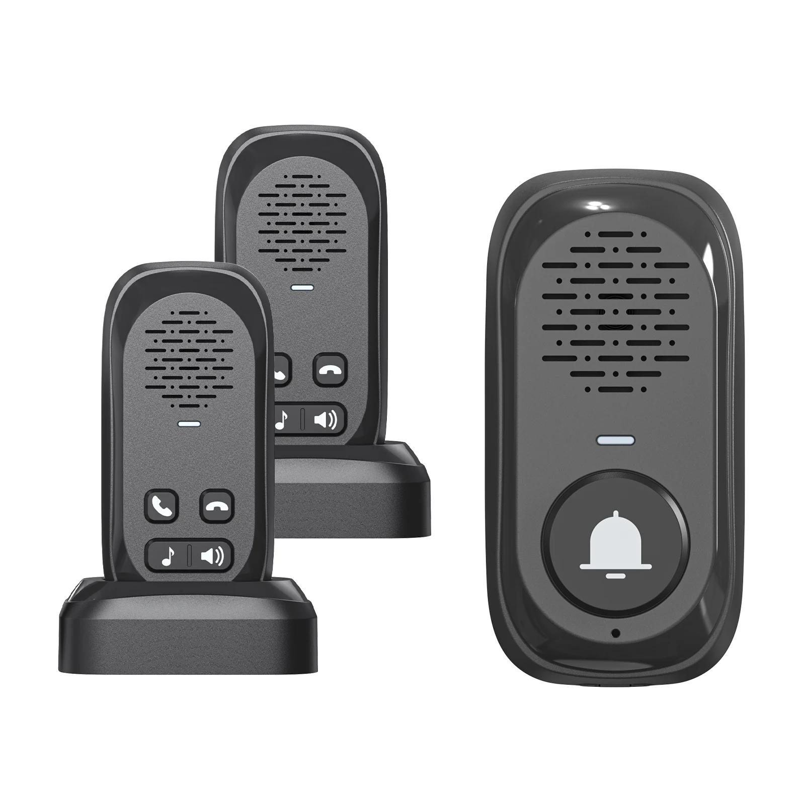 

Rechargeable Battery-Powered, Full Duplex Wireless Doorbell: Operates Beyond 1000ft for Ultimate Convenience