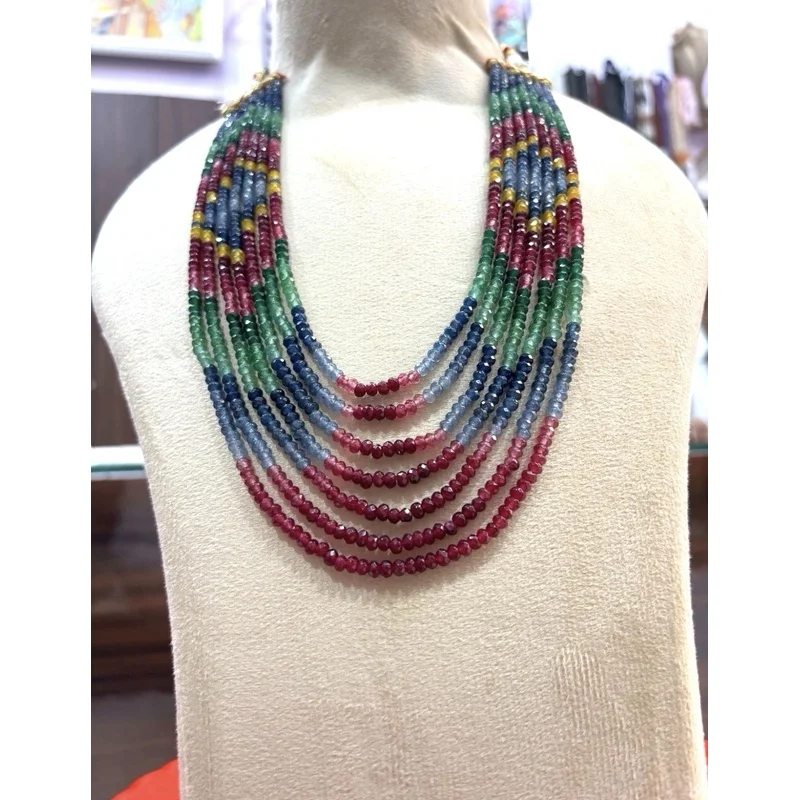 Two Multi Necklace, One 3mm Second 4mm + Shipping