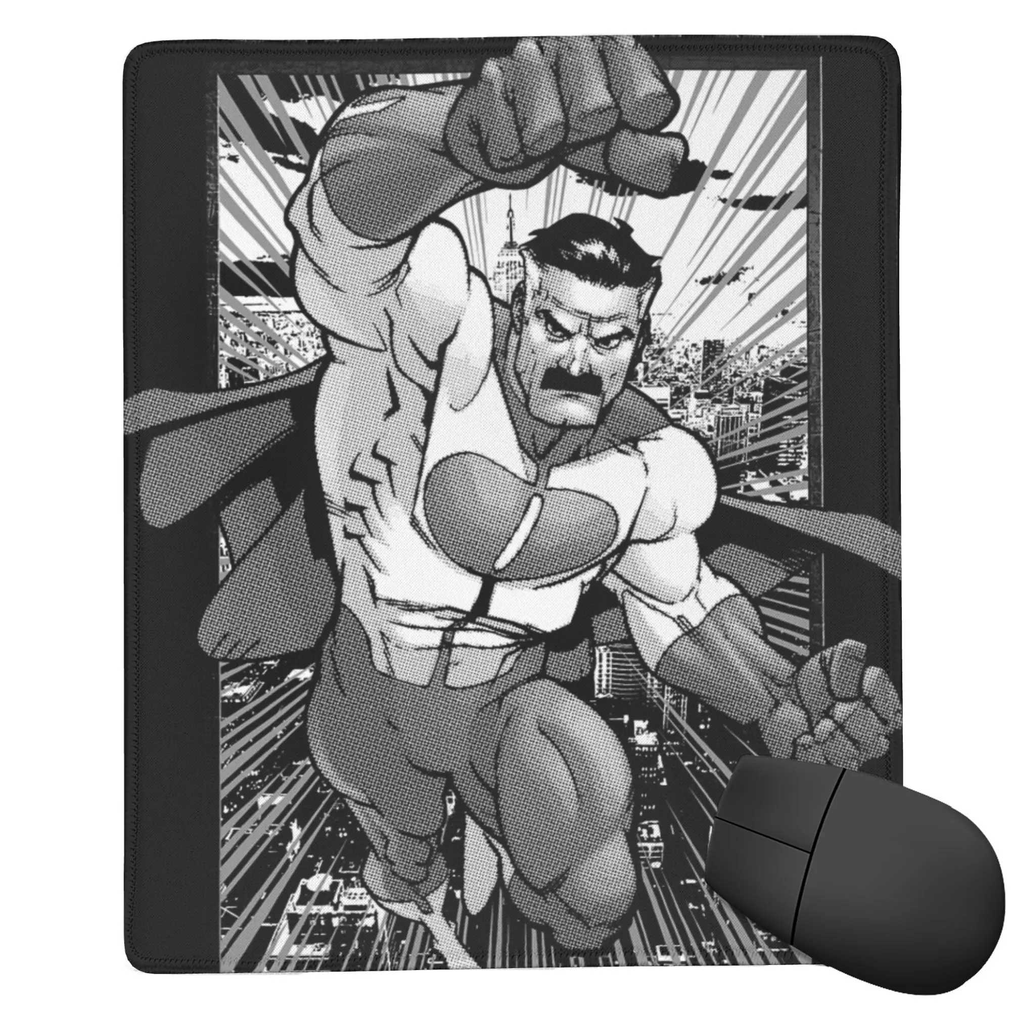 

,Omni-Man Invincible Comic Keyboard Carpet Mousepad Superhero Laptop Anti-slip Natural Rubber Gamers Mouse pad