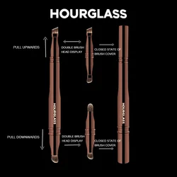 Hourglass Makeup Brush HG023 - Four head multi-function portable makeup brush eye shadow eyebrow brush Same New Product Discount