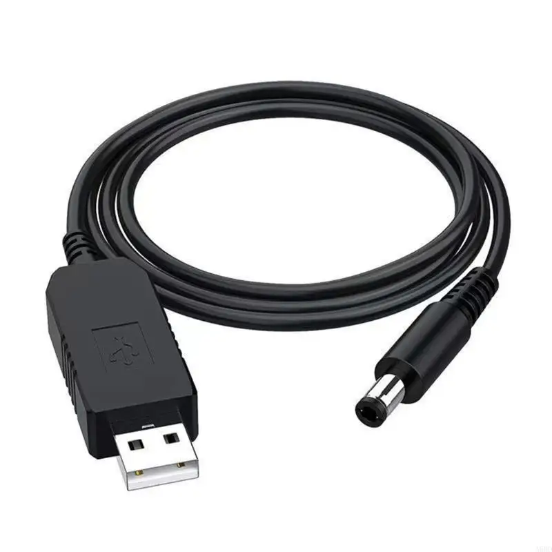 

A9BD 5V USB to DC8.4V/9V/12V USB Step Up Converter Cable 5.5mm Cord for HUB Splitter, Hard Disk Box, Router