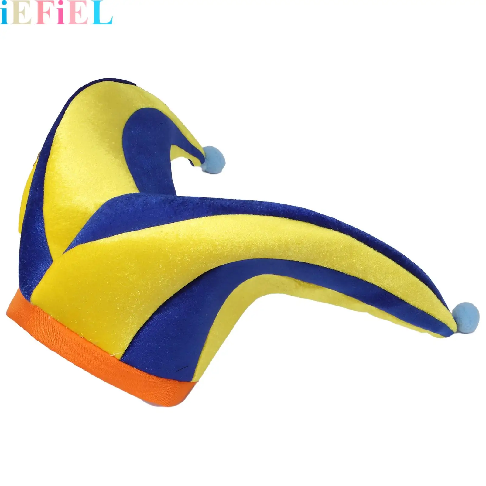 

Halloween Performance Cap Funny Clown Hat for Adult Boys Girls Cosplay Props Elf Clown Decorative Hat Carnival Costume Accessory
