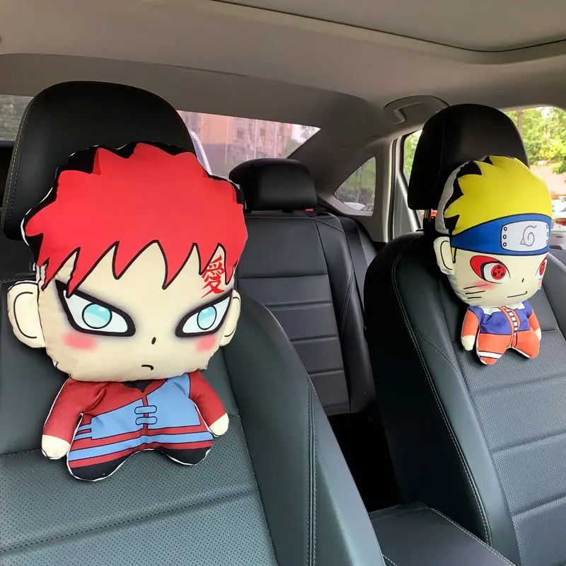 Poggiatesta per auto Naruto, cuscini per il collo dell'auto, cuscini per sedili anti-fatica, cartoni animati Uzumaki Naruto Accessori per auto Cuscini per il collo regalo
