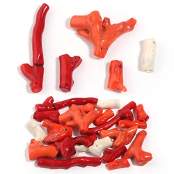 5pcs/lot Natural Stone Coral Beads Irregular Branch Shape Loose Beads DIY Jewelry Making Necklace Phone Bag Chain Accessories