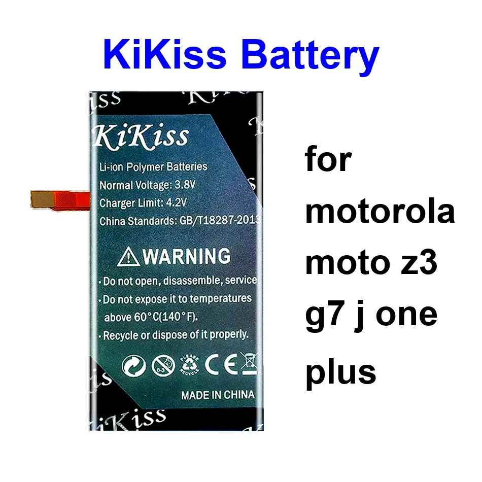 

Mobile Phone Battery Safe JG30 JG40 JE40 3450-3750Mah For Motorola Moto Z3 G7 J One Plus