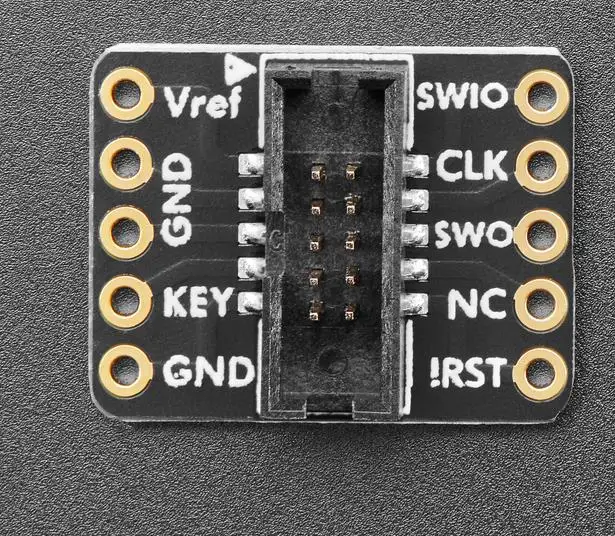 2743 Tarjetas hijas y placas OEM SWD (2x5 1,27 mm) Placa de ruptura de cable 10 pines 1,27 MM JTAG a 10 pines 2,54 MM DIP J-LINK V10 11 PRO