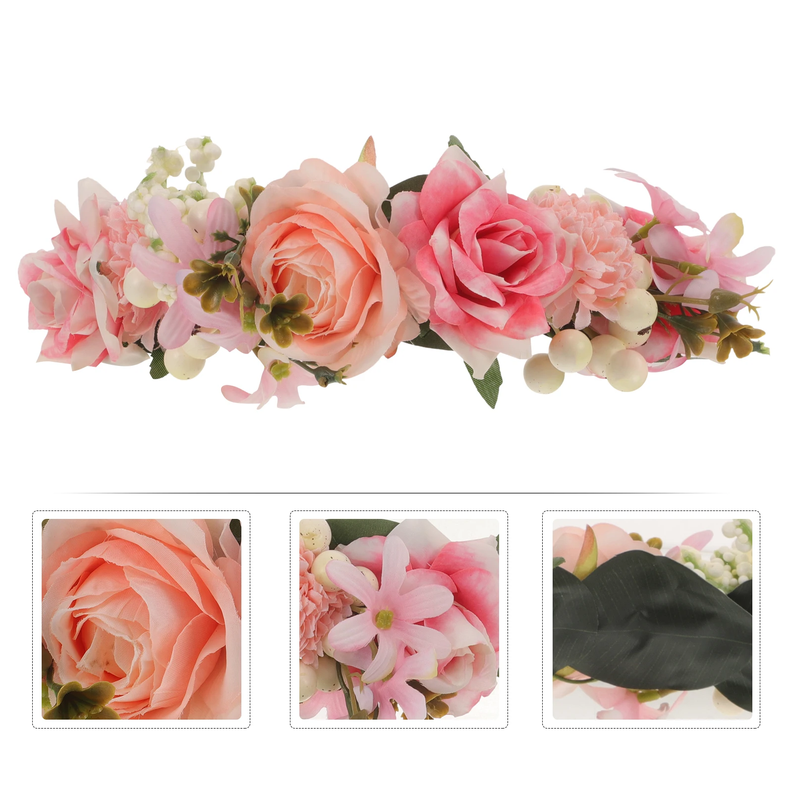 

Lifelike Artificial Flower Headband For Women Floral Crown Lightweight Comfortable Hair Wreath Fairy Accessories Party