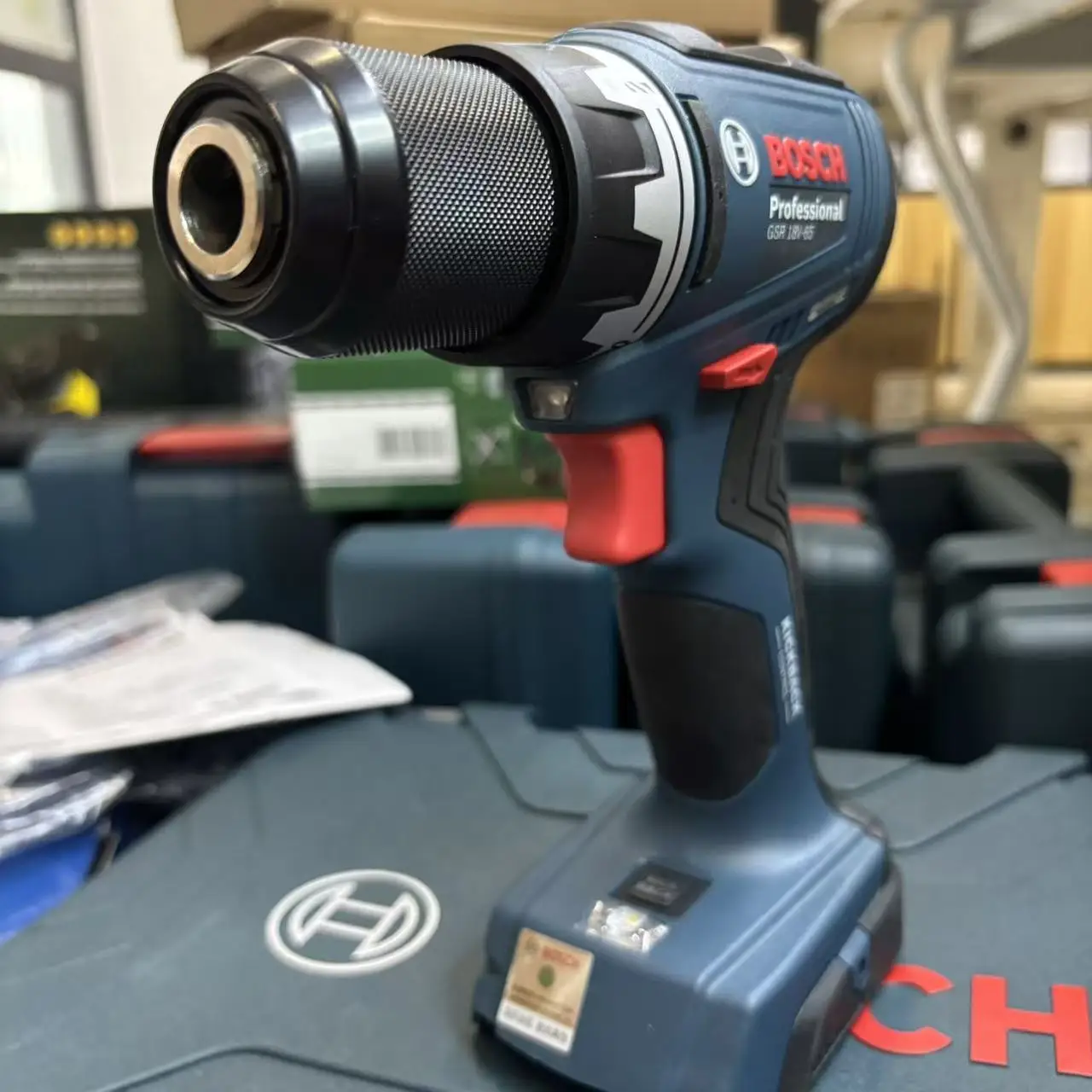 Bosch GSR 18V-65 Brushless Electric Drill 63Nm High Torque Dual-Speed ​​Adjustment Anti-Backlash Woodworking Repair Power Tool
