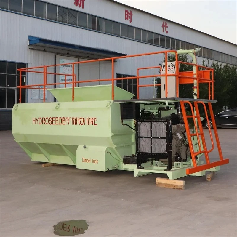 آلة تخضير المنحدر على الطرق السريعة Hydroseeder آلة البذر المائي للهندسة الخضراء آلة رش بذور العشب المائية