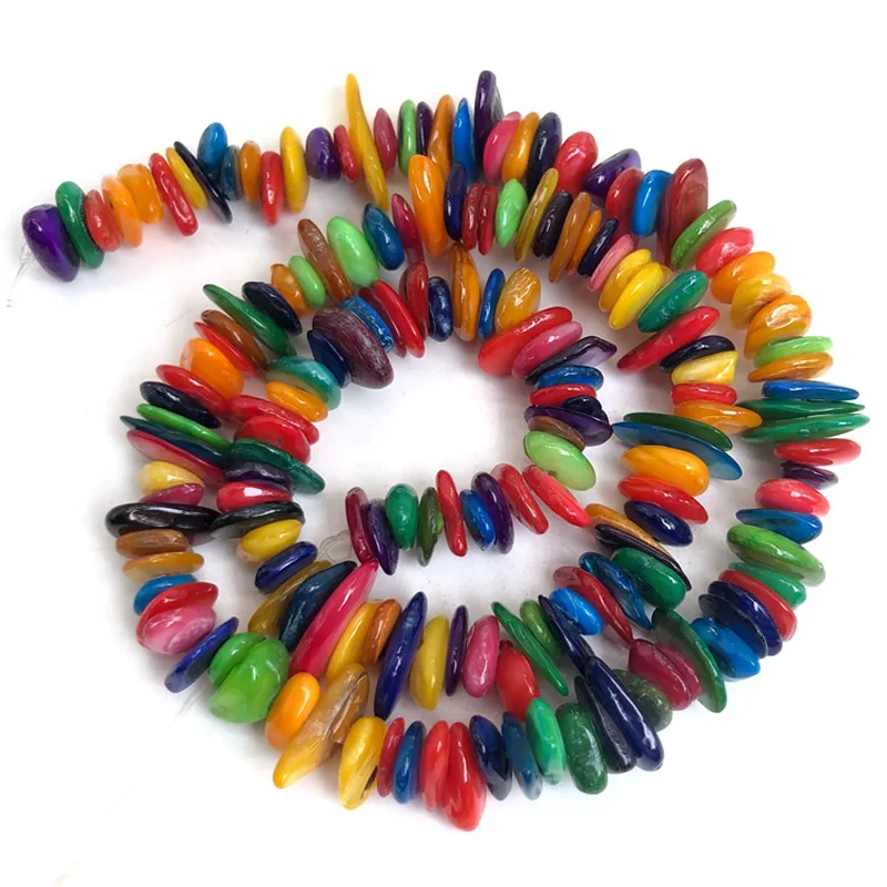 Naturstein-Chip-Perlen, 5–8 mm, unregelmäßiger Kies, Kristallquarz, für die Schmuckherstellung, Freiform-Perlen, DIY-Halskette, Armband, 15'' – Detail 8