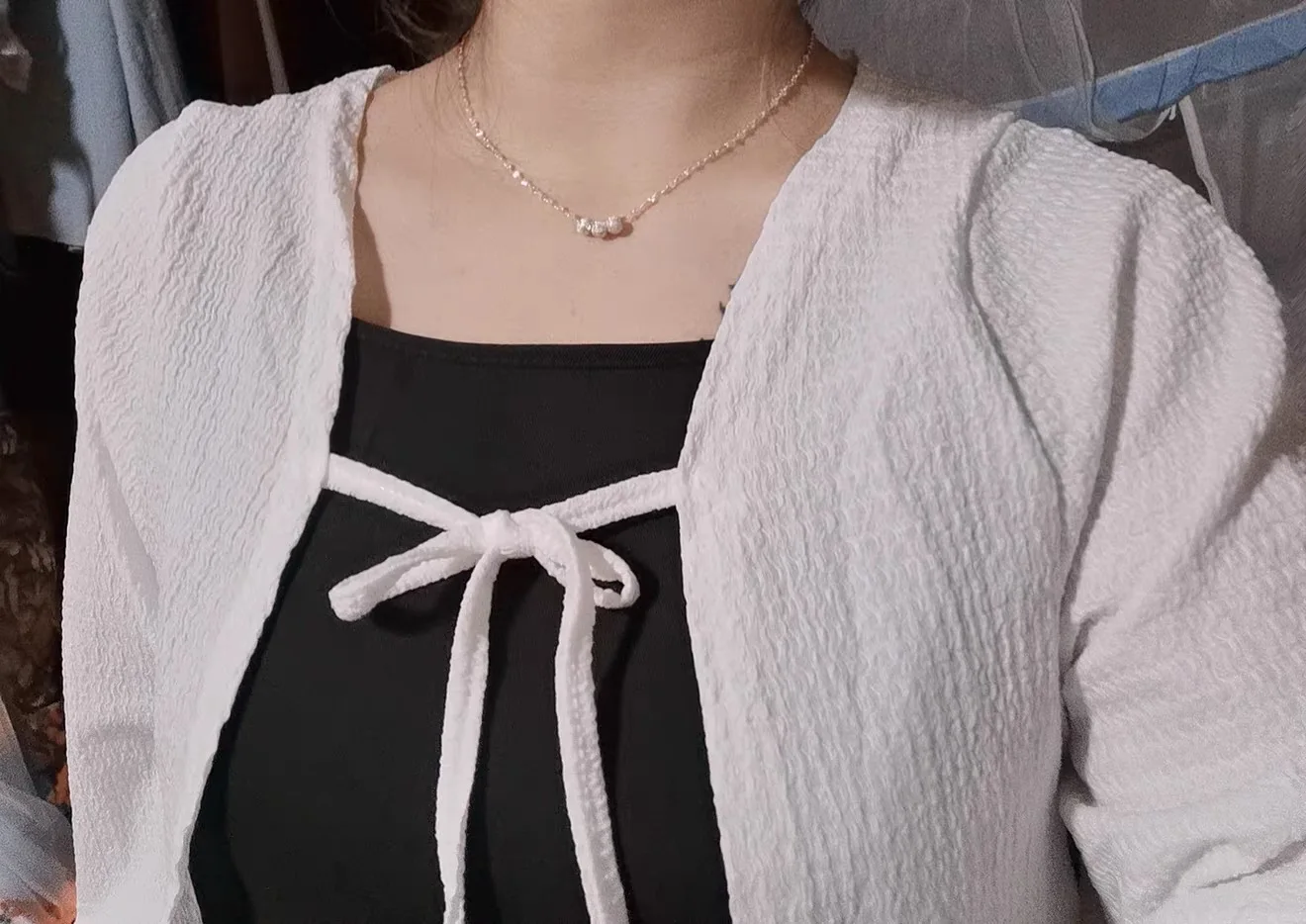 

Тонкий солнцезащитный женский кардиган, белый дышащий вязаный топ в корейском стиле, укороченный топ с короткими рукавами-фонариками, укороченный топ Y2K