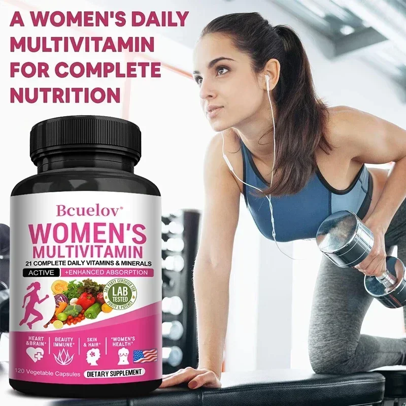 Women\'s Daily Multivitamin and Multimineral Supplement for Energy, Heart, Joints, Bones, Skin, Immunity, Focus, Vitamins ACEDK