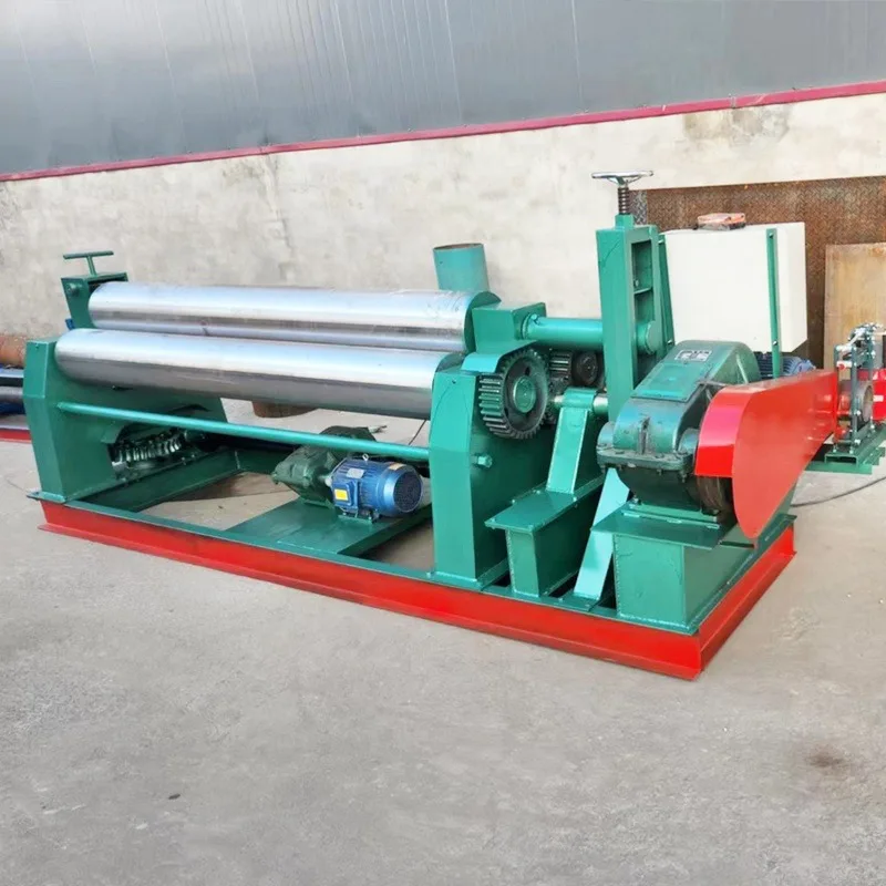 Automatic Hydraulic Three Roller Plate Rolling Machine Small Metal Coiling Equipment For StainlessSteel Sheet Forming FOB