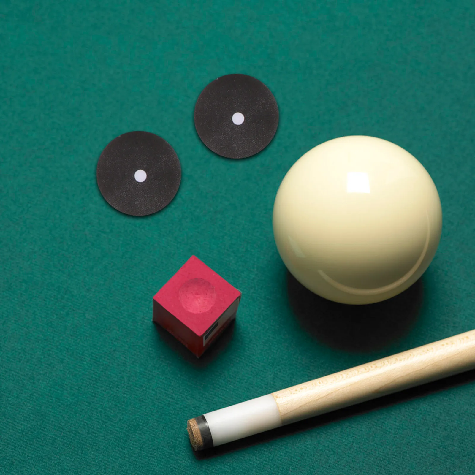 

2 Sheets Billiard Marker Dots Self Adhesive Pool Table Accessories Compact Size Woven Cloth Durable Storage Snooker