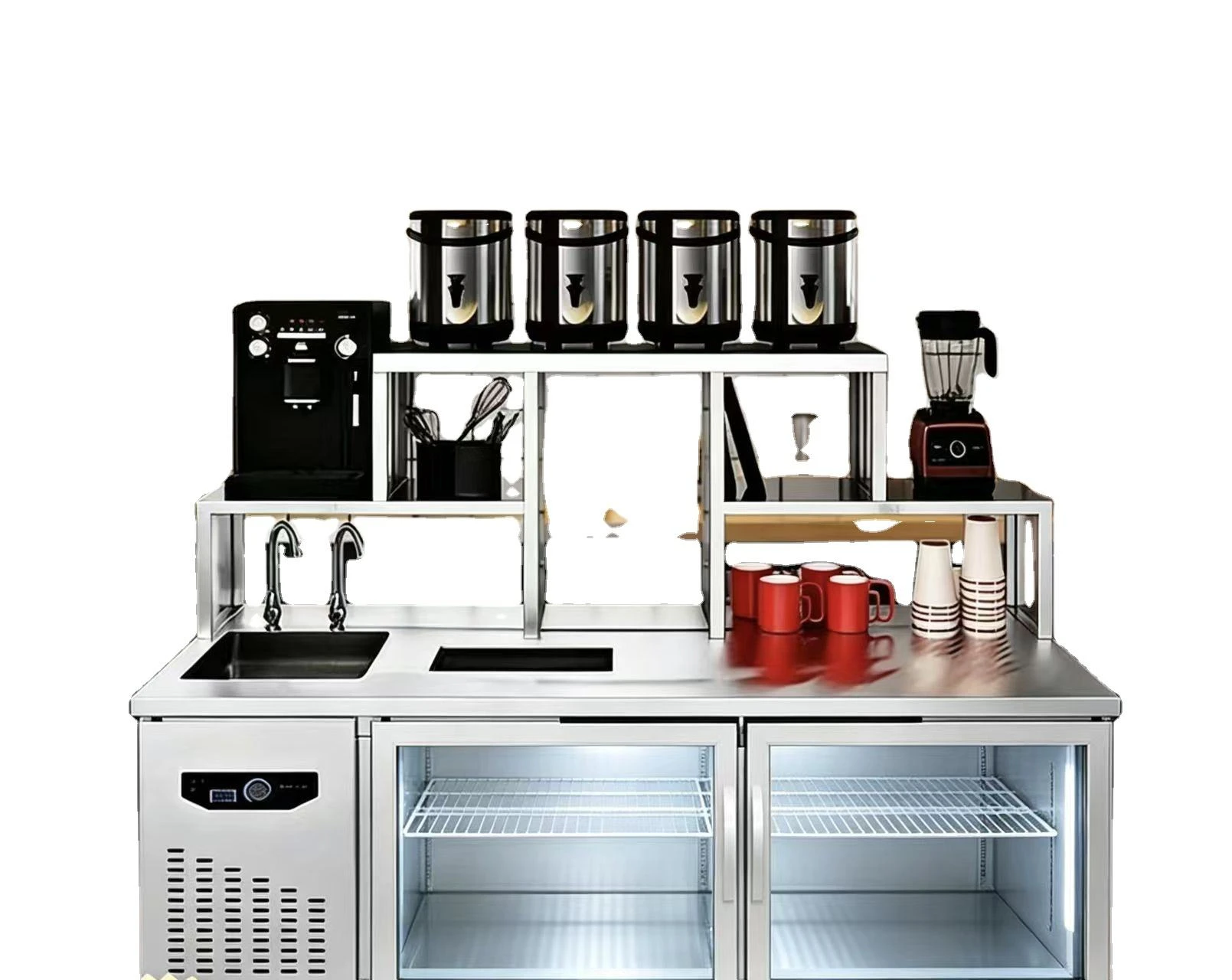 #New Design Commercial Automatic Bubble Tea Counter / Perfect Customize Drink Station Bubble Tea Counter and Milk Tea Equipment