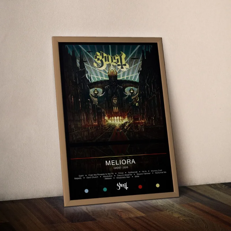 Heavy Metal Band Ghost Rock Music Poster Phantomime/Meliora Album Cover Canvas Picture Wall Art Living Room Home Decoration Gift