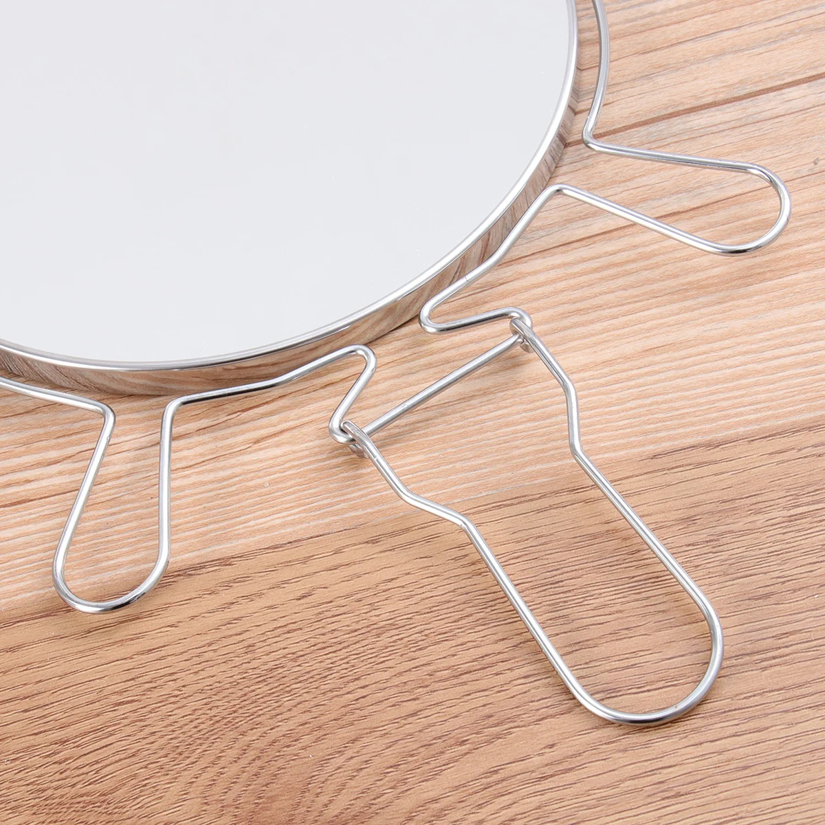 2 pçs espelho de maquiagem dupla face 8 Polegada vidro de metal rotação de 360 graus espelho de mesa ajustável para maquiagem barbear minimalista