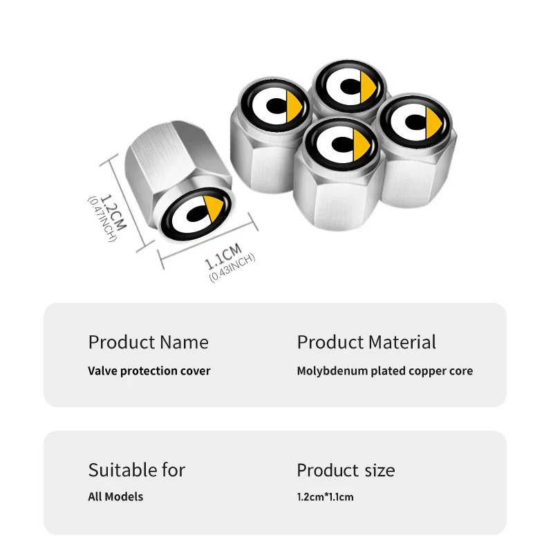 자동차 밸브 보호 커버, 알루미늄 밸브 캡, 먼지 부품, 스마트 Fortwo 451 450 453 Forfour 카브리오 크로스블레이드 로드스터