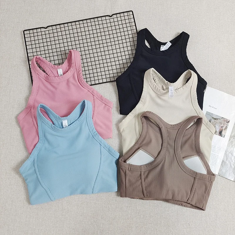 

Женский цельный I-образный спортивный жилет для йоги, быстросохнущий фитнес-бюстгальтер без рукавов, верхняя одежда для бега с фиксированной чашкой