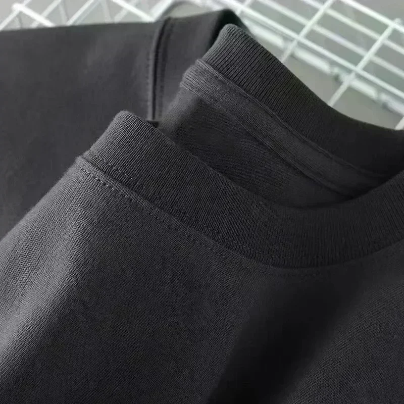 2026 Sommer Unisex Lässiges, locker sitzendes bedrucktes Rundhals-Kurzarm-T-Shirt – High-End Streetwear-Trendmarke – Detail 5