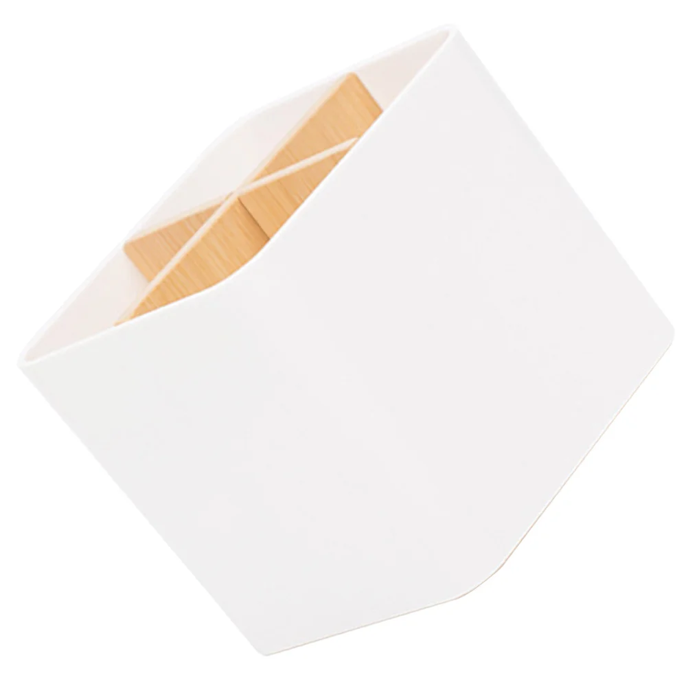 

Make Up Brushes Holder Desktop 4-Grids Pen Organizer Cosmetics Brush Holder Desk Brush Storage Organizer