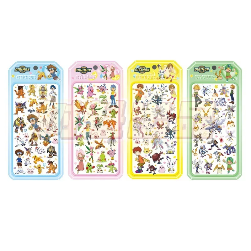 Digimon 40Pcs 3D Embossed Stickers Removable Waterproof Vinyl Decals For Phone Case Laptop Luggage Skateboard DIY Decoration