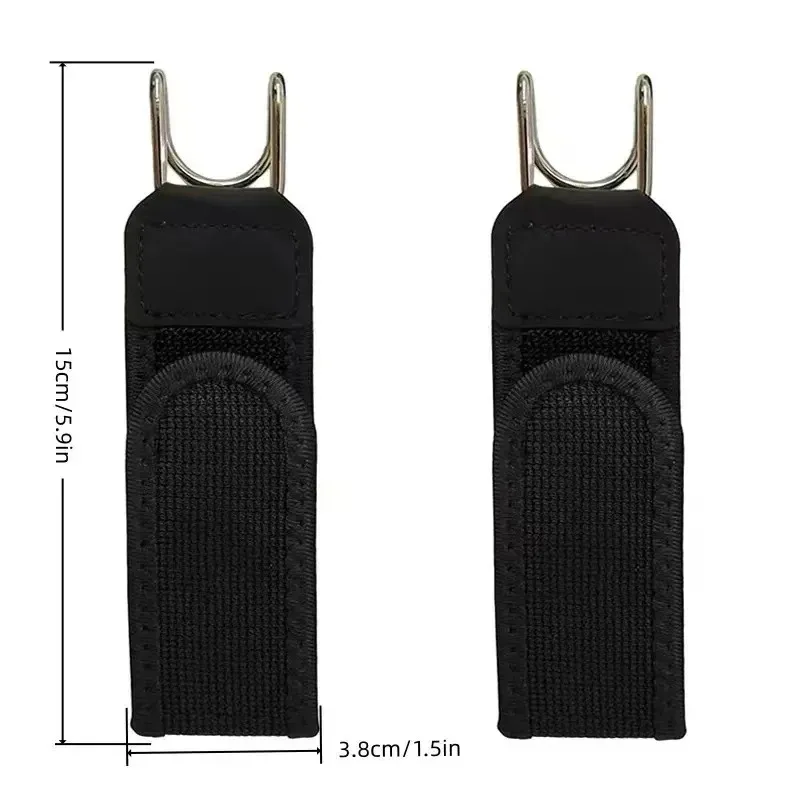 Buckleless Elastic Belt Hook Adjustable Metal Hook Men Women Unisex Buckle-Free Invisible Waist Belt Closure Outdoor Work EDC