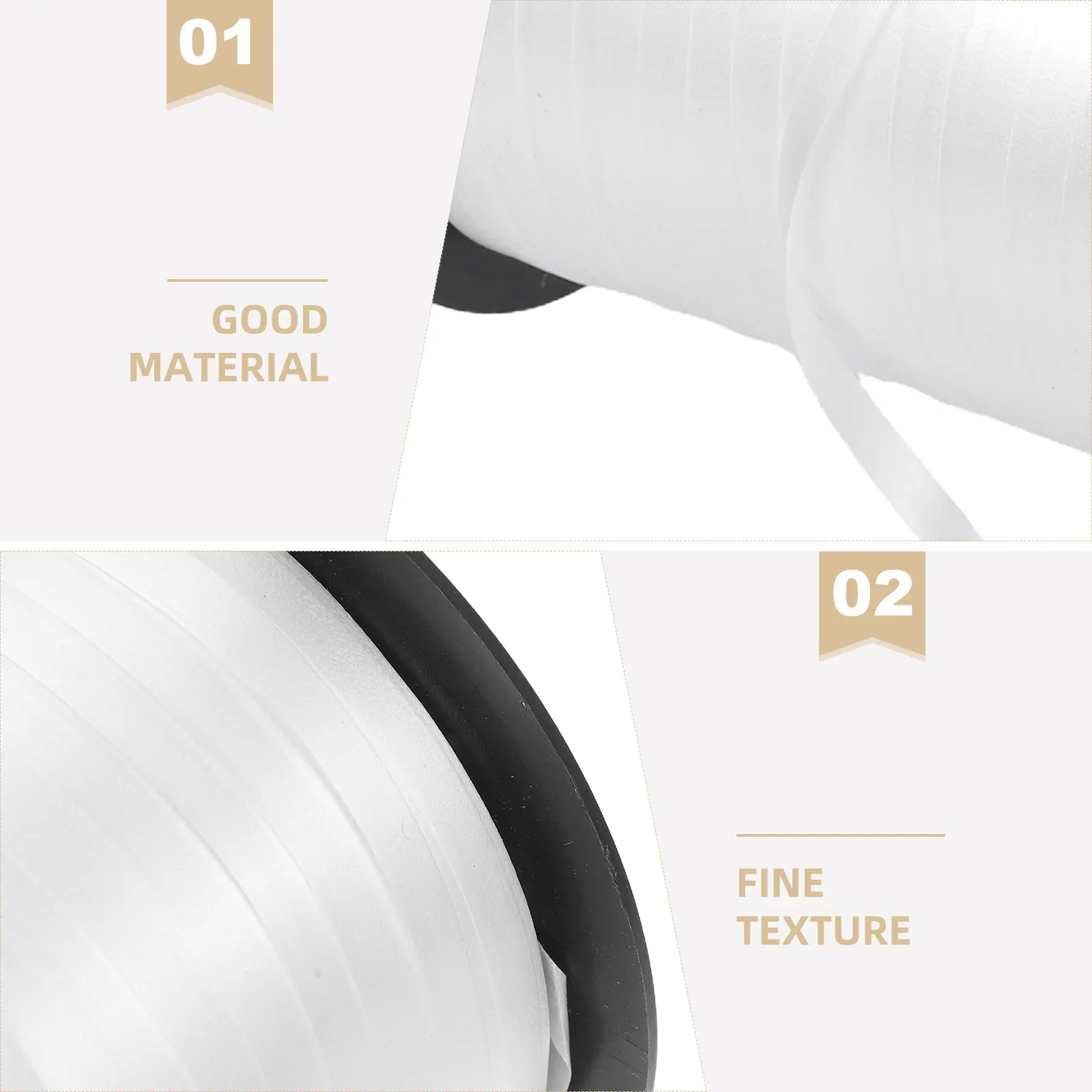 1 Roll White Curling Ribbon For Balloons 500 Yards Wedding Balloon String Streamer For Party Present Wrapping Ribbon Flower deco