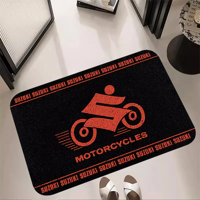 Living Room Rugs S-Suzukis Foot Carpets Motorcycle Entrance Doormat Bath Rug Floor Mats Anti Slip Mat Home Kitchen Hallway Decor