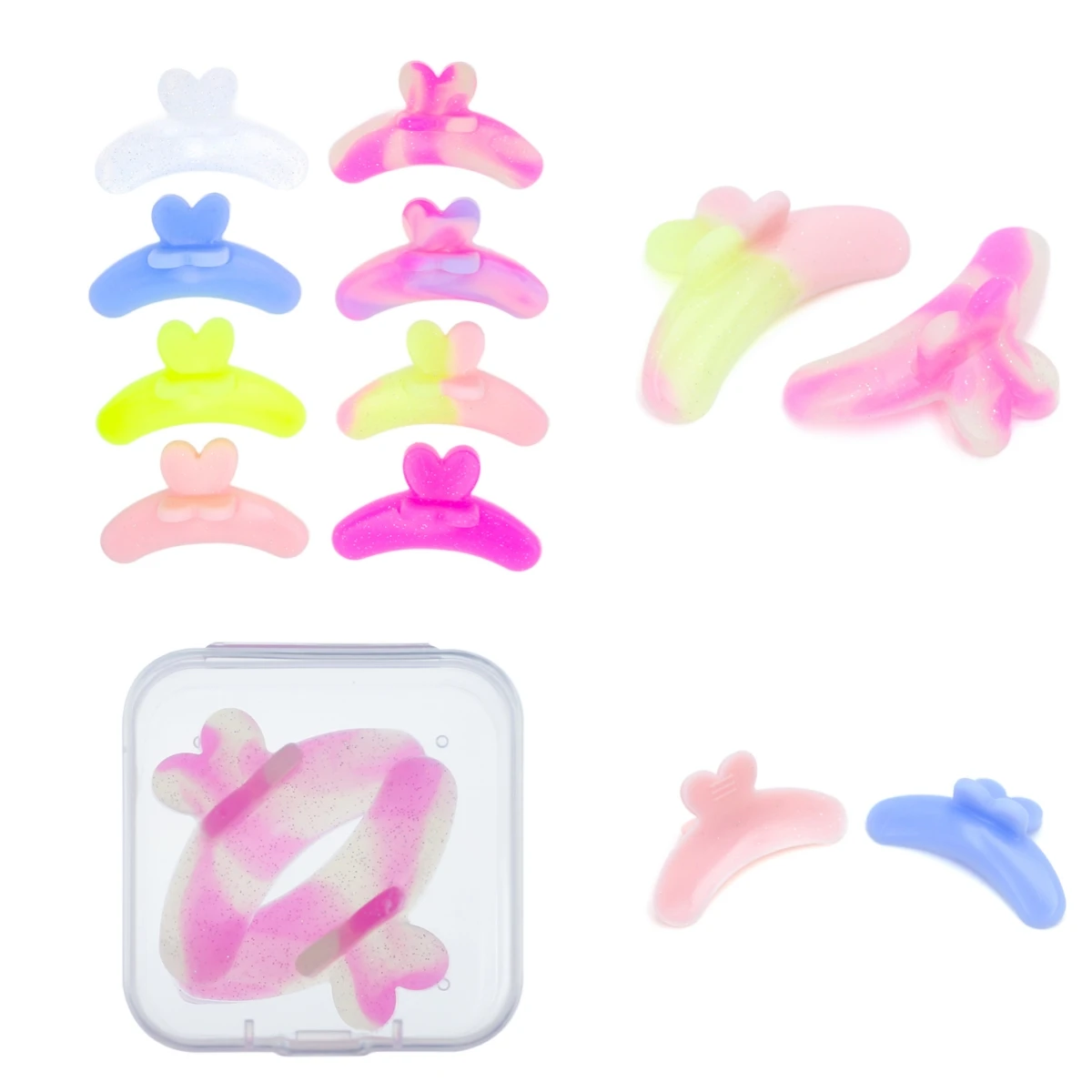 1Pairs Silicone Anti-fall Off Eyelash Pads Anti-Slip Lash Lift Ribbon Reusable Eyelash Perm Revise Pads Lash Lift Tool