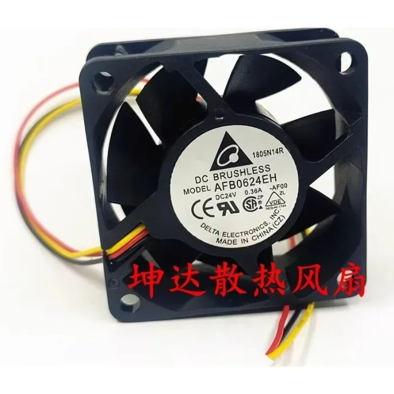 New Fan For Delta AFB0624EH-AF00 High Air Volume Fan DC 24V 0.36A 6025 60*60*25mm