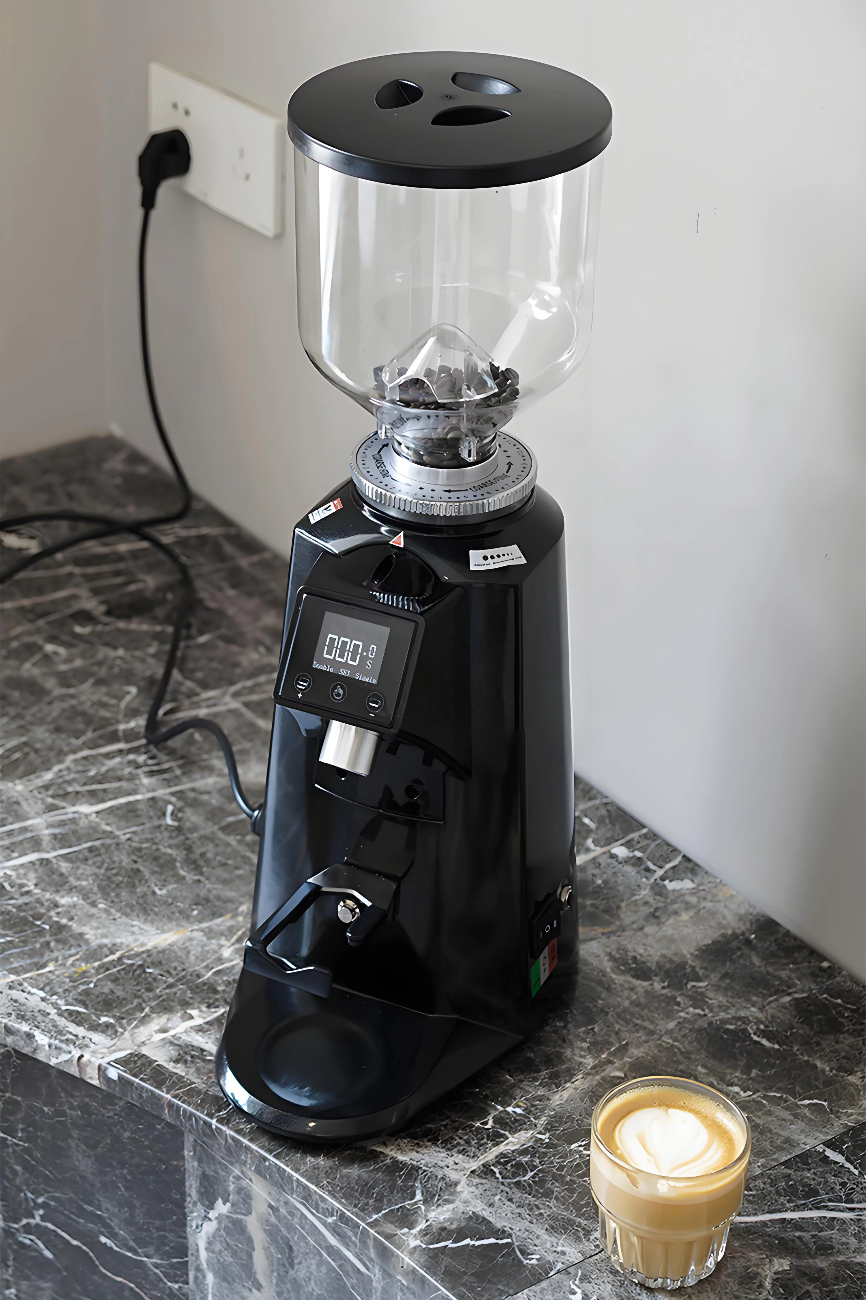 Cheap and Durable Commercial Automatic Cafe One-key Powder Extraction Coffe Coffee Bean Grinder