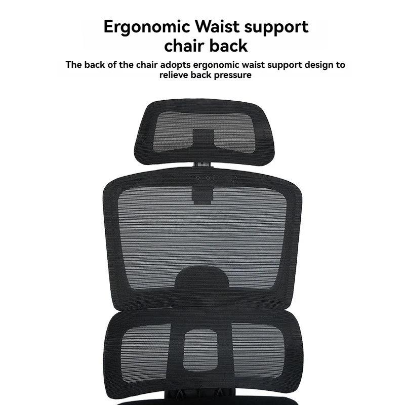 #Ergonomic mesh office chair with adjustable armrests and lumbar support for home and office use