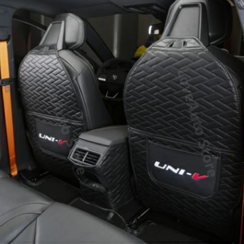 For Changan UNI-V UNI V 2022 2023 Car All Inclusive Rear Seat Anti-Kick Pad Rear Backrest Seats Cover Anti-Dirty Mat