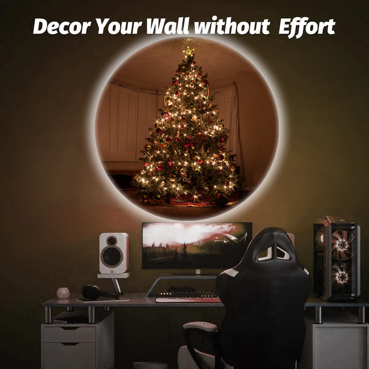 Kerstboom projectielicht