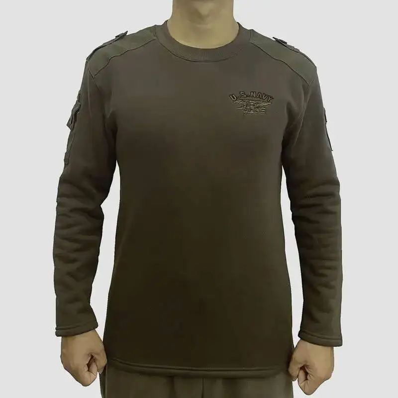 

Толстая флисовая тактическая рубашка для мужчин, осень-зима, уличная теплая футболка с длинными рукавами для пешего туризма, толстовка, рабочая одежда, топы, одежда для скалолазания