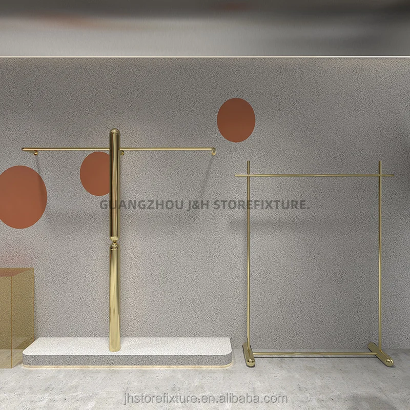 Kledingwinkel Display Rack Showcase In de fabriek gemaakte tentoonstelling Displaystandaard Luxe kledingwinkel displayrek voor heren en dames