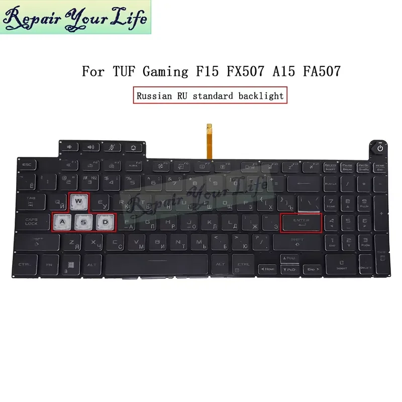 

Keyboard for Sp Uk New FX517 FX707 FA507 FX607J FX507 TUF507R