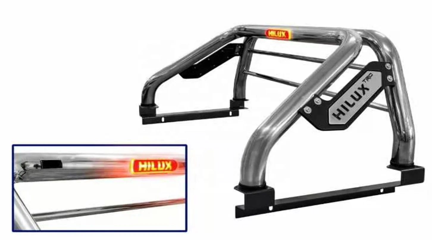 2024 New Hilux Vigo 2009-2015 Pickup Stainless Steel Impact Resistant Roll Cage with Handle