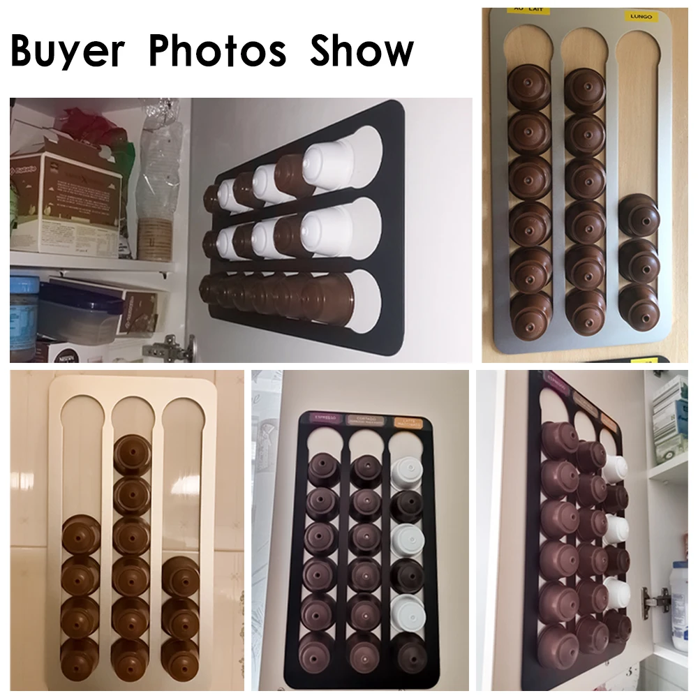 Coffee Pod Capsules Holder Compatible With Dolce Gusto Pods Storage Drawer Coffee Podcast Storage Rack Organizer Set