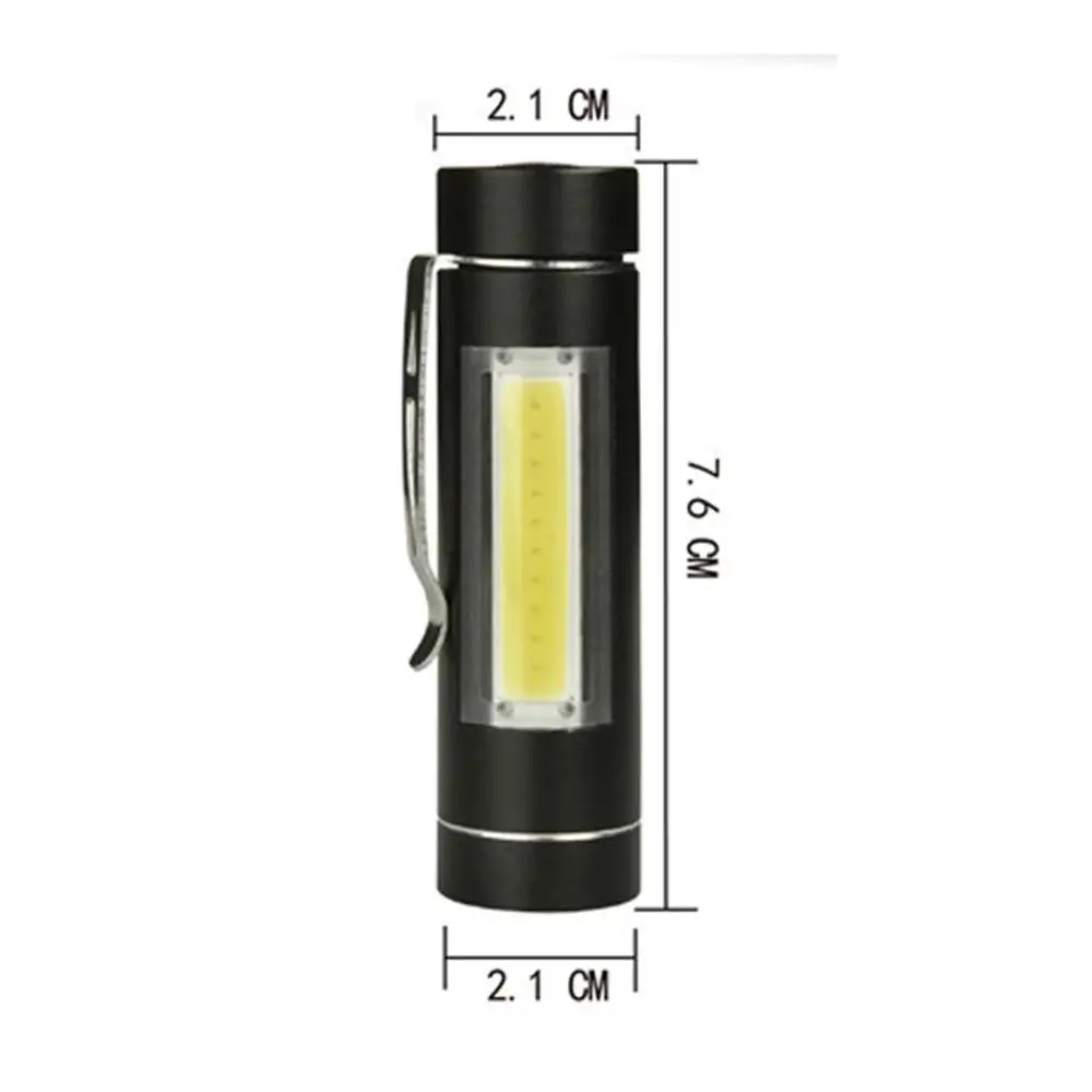 Super Portable Mini COB LED Flashlight 14500/AA Torch Working Pocket Pen Lamp With Clip Daily Waterproof Penlight Drop Shipping