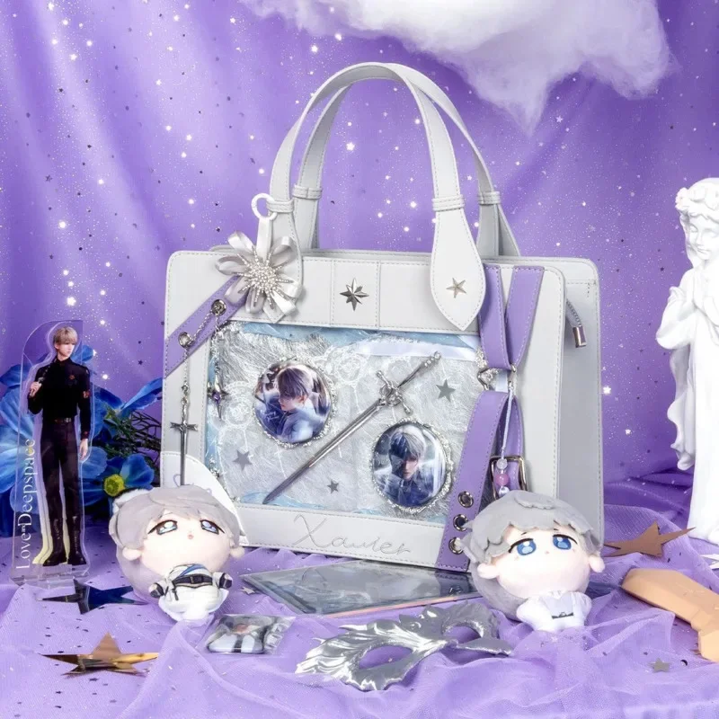 Love And Deepspace Ita Bag Anime Shoulder Crossbody, Handbag Tote Bag Large Capacity, Kawaii Lolita School Messenger Purse Women