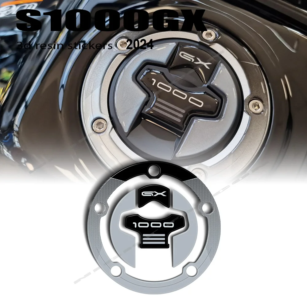 For GSX-S1000GX GSX S 1000 GX 2024 Motorcycle Accessories 3D Epoxy Fuel Cap Sticker Protection Kit