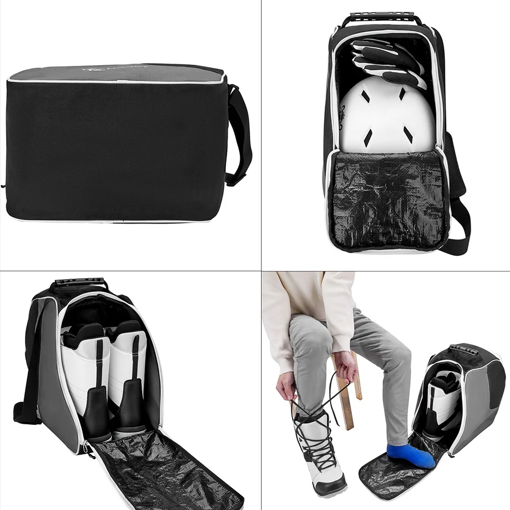 Impermeável leve neve ski boot bag, esqui e snowboard saco de armazenamento, capacetes e luvas, suprimentos esportivos ao ar livre, inverno